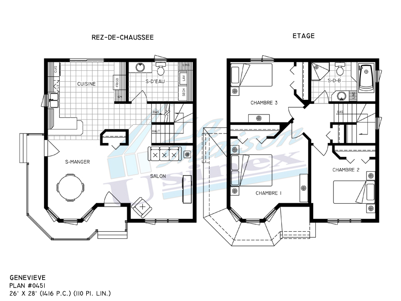 Plan de maison victorienne