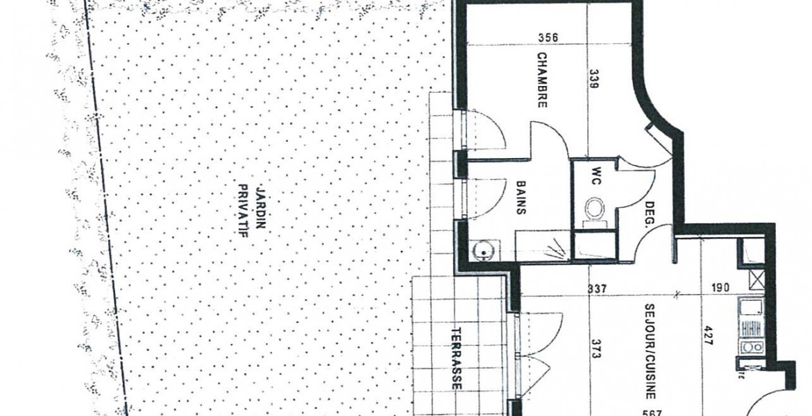 Plan maison avec deux places de parking