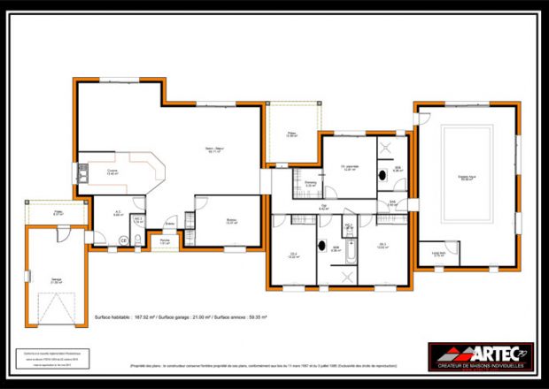 Plan de maison sur terrain de 400m2 - Idées de travaux