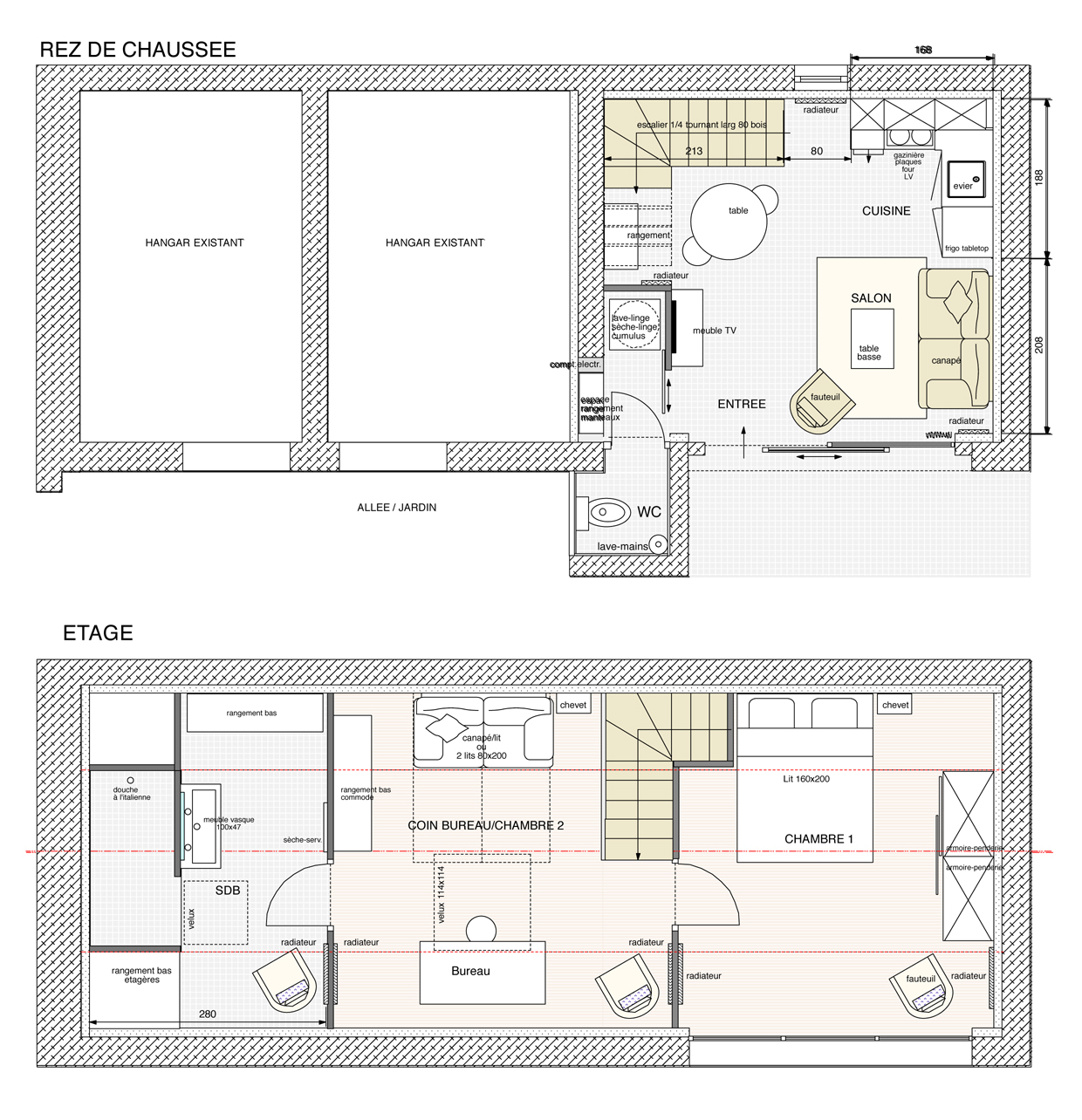 Rénovation d'une maison des années 70 - Frontonas | homify