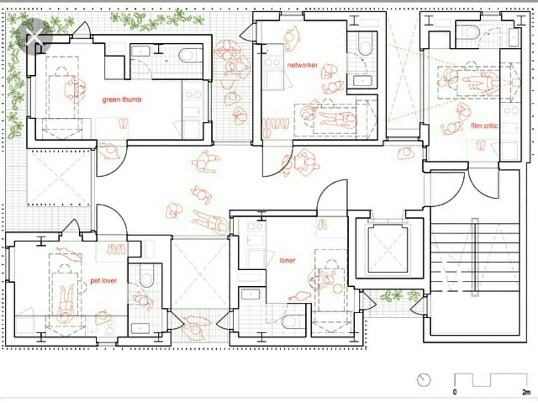Plan de maison de film