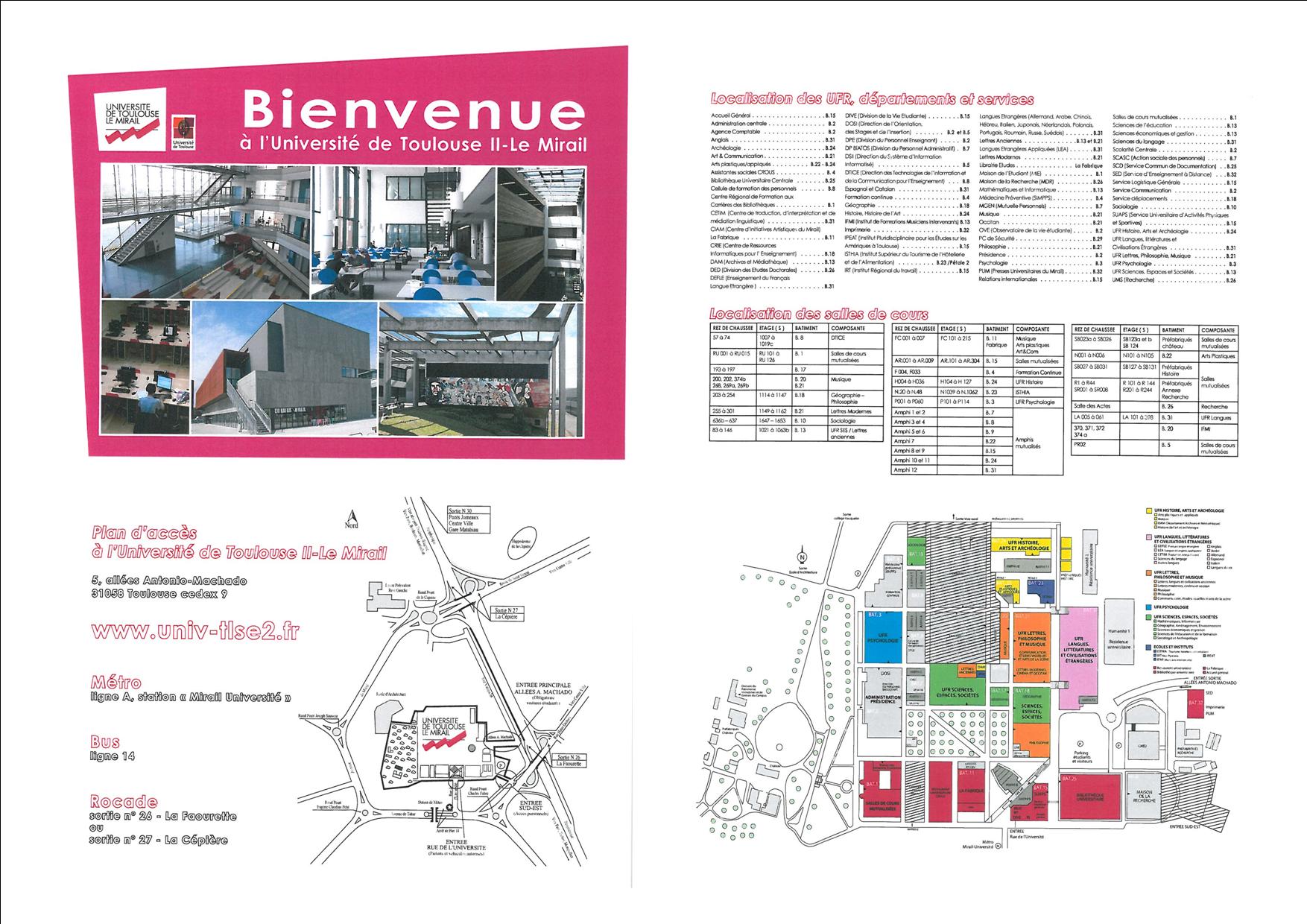 Maison de la recherche mirail plan