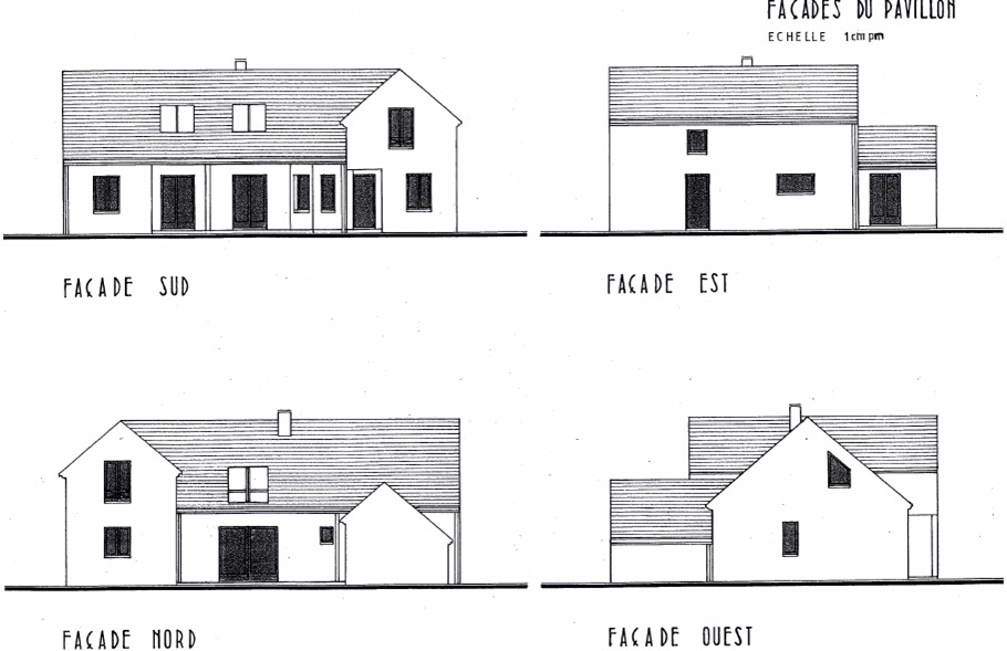 Plan de maison façade