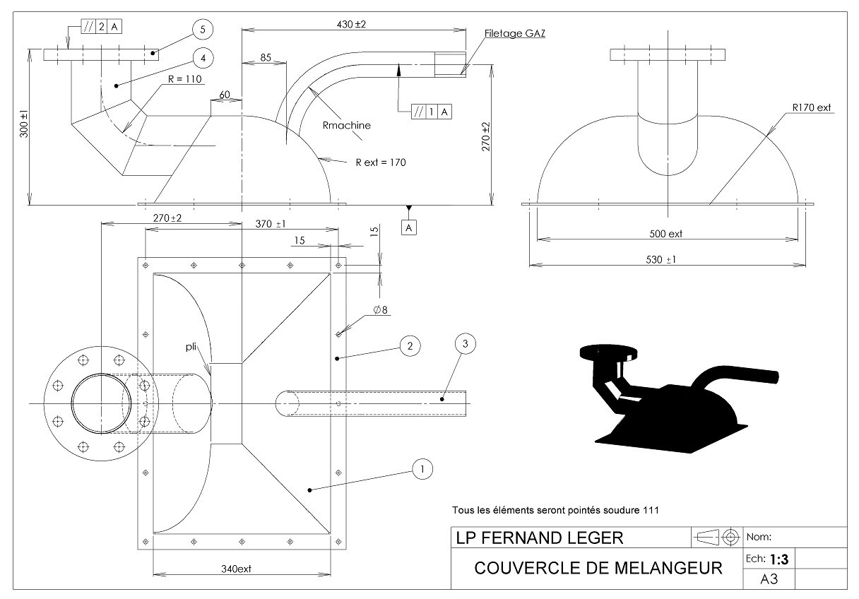 Plan de maison sur solidworks