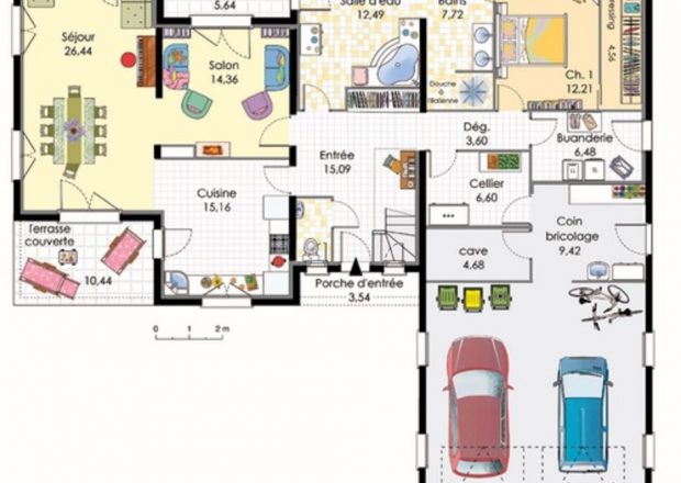 Plan de maison sur terrain de 400m2 - Idées de travaux