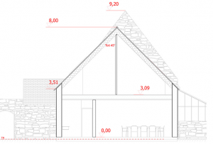 Plan de coupe maison pour permis de construire