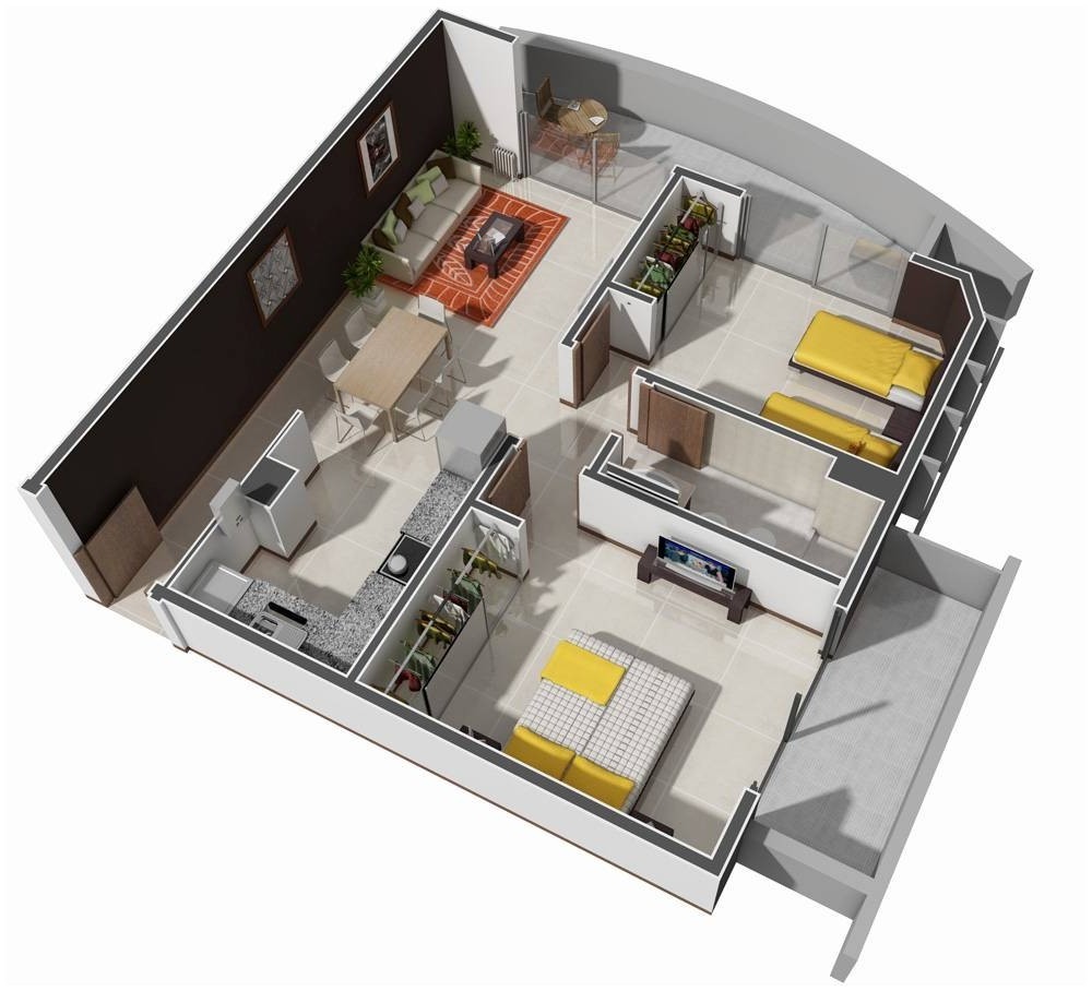 Plan de la maison la haut