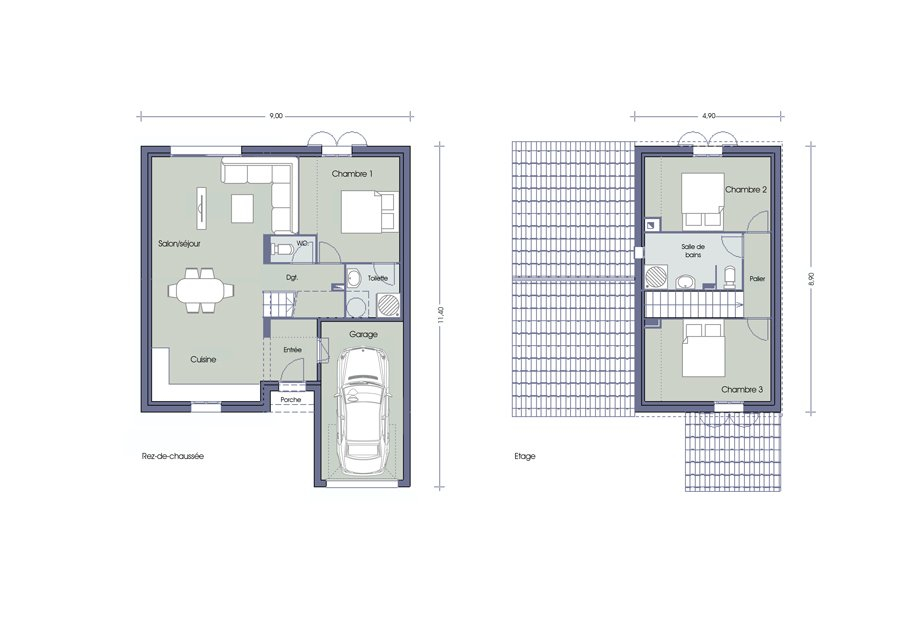 Plan maison afrique de l'ouest
