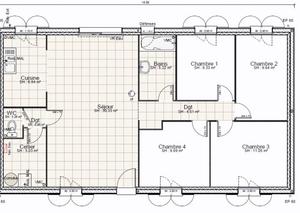 Plan de maison sur terrain de 400m2 - Idées de travaux