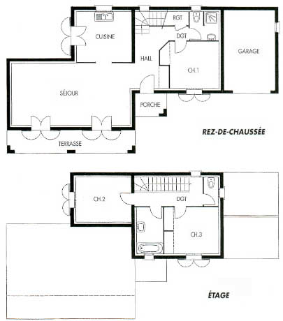 Plan de maison en autocad