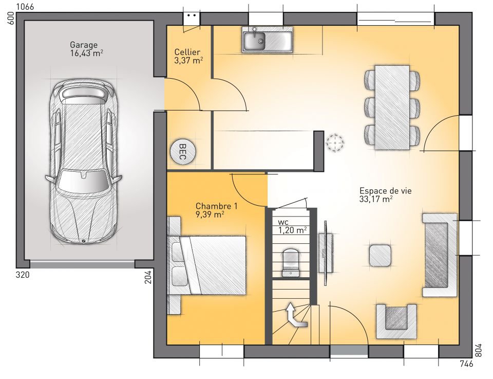 Plan de maison avec étage gratuit