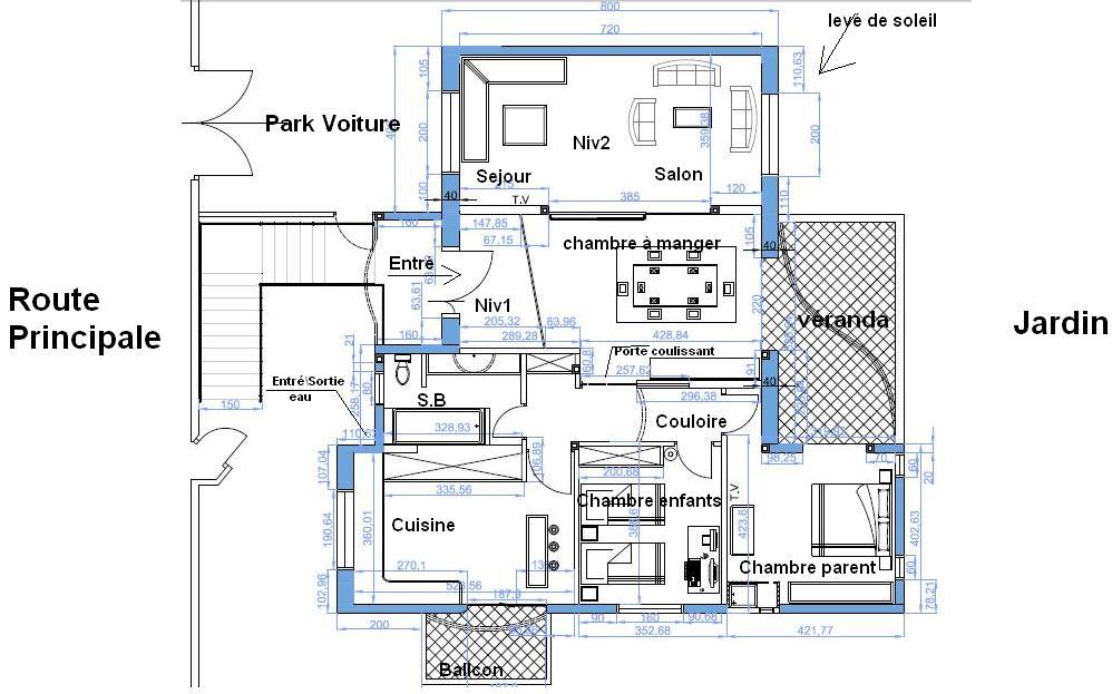 Plan de maison tunisienne gratuit avec mezzanine