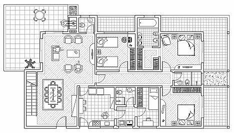 Plan de maison avec autocad