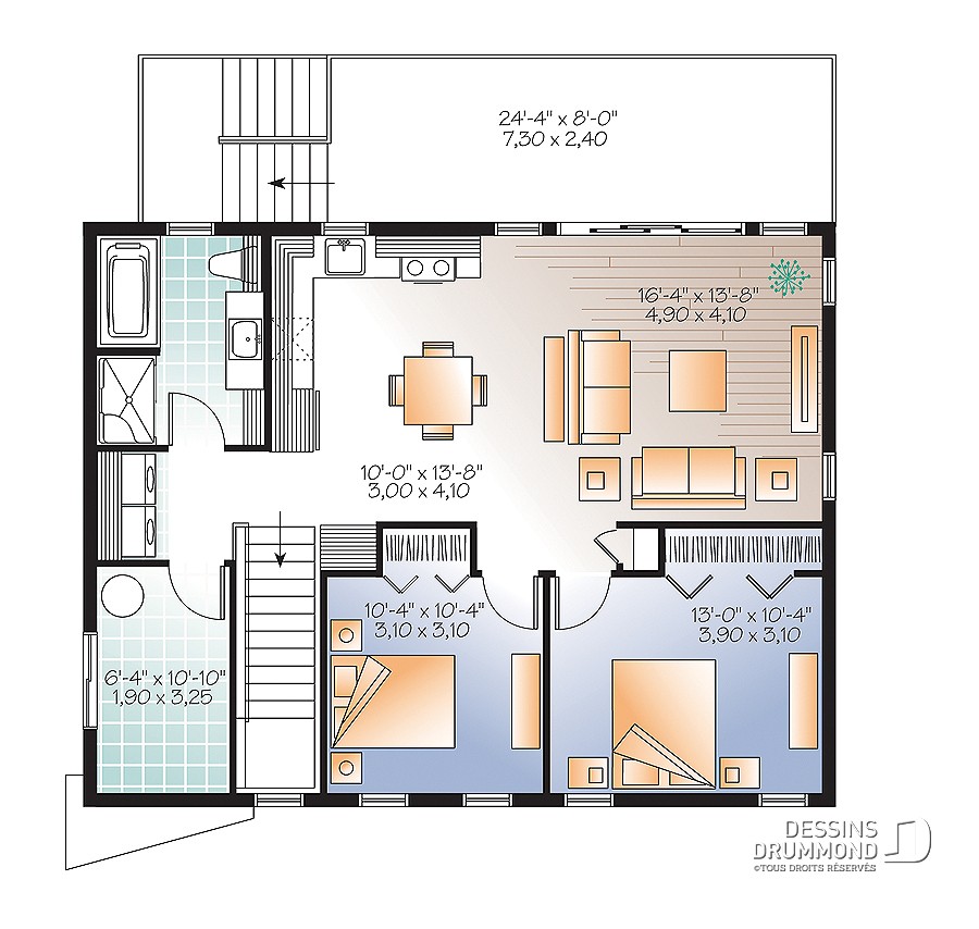 Plan de maison 24 x 40