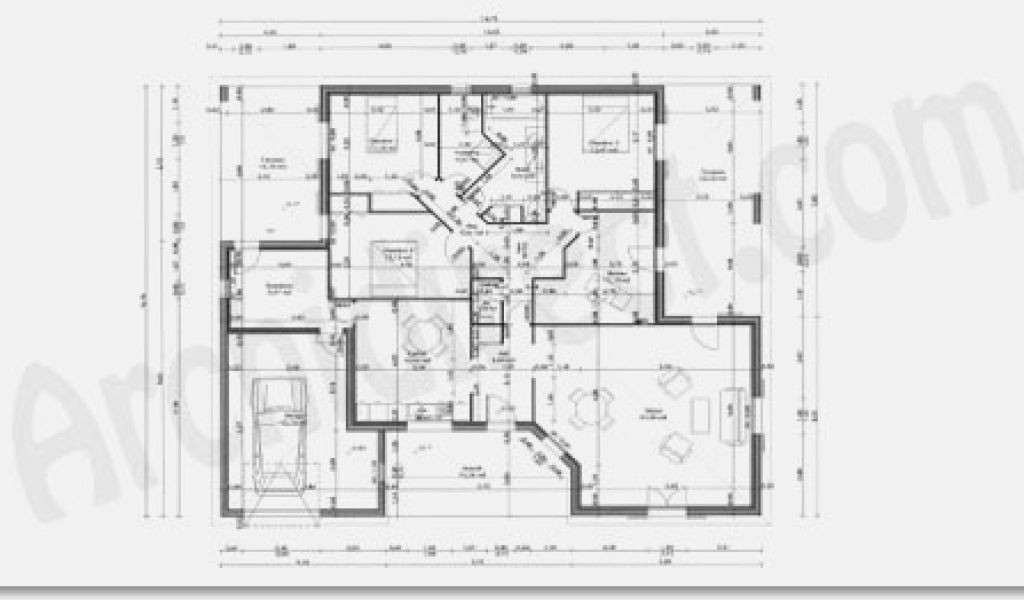 Plan de maison 100m2 en tunisie