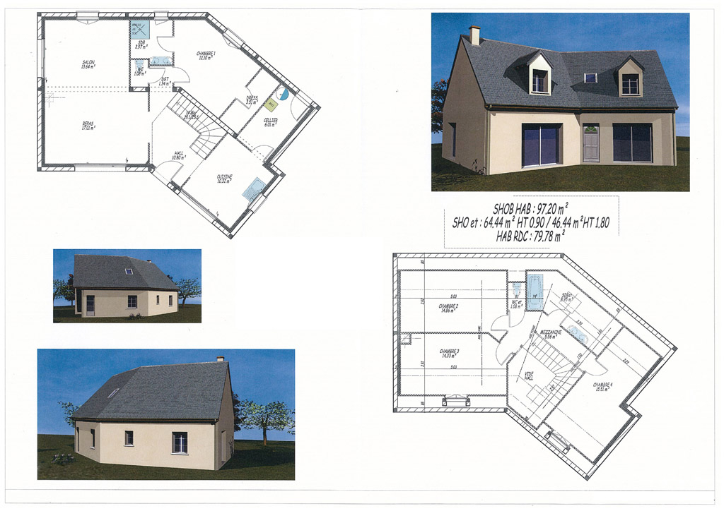 Plan de maison contemporaine 3 chambres | Plan Maison Québec