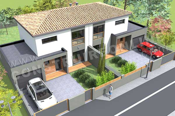 Plan de maison moderne gratuit