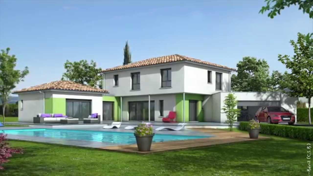 Plan de maison villa moderne