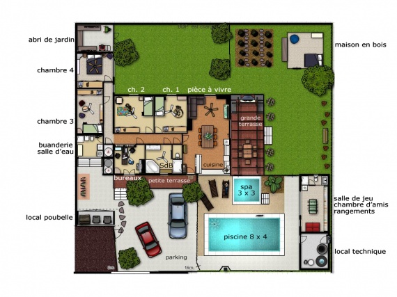 Plan de maison dessin
