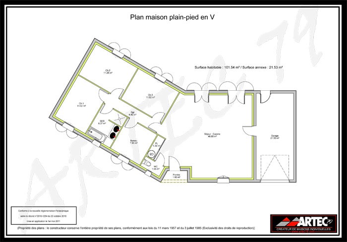 Plan de maison artec
