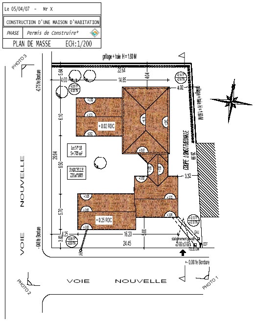 Faire plan de masse maison
