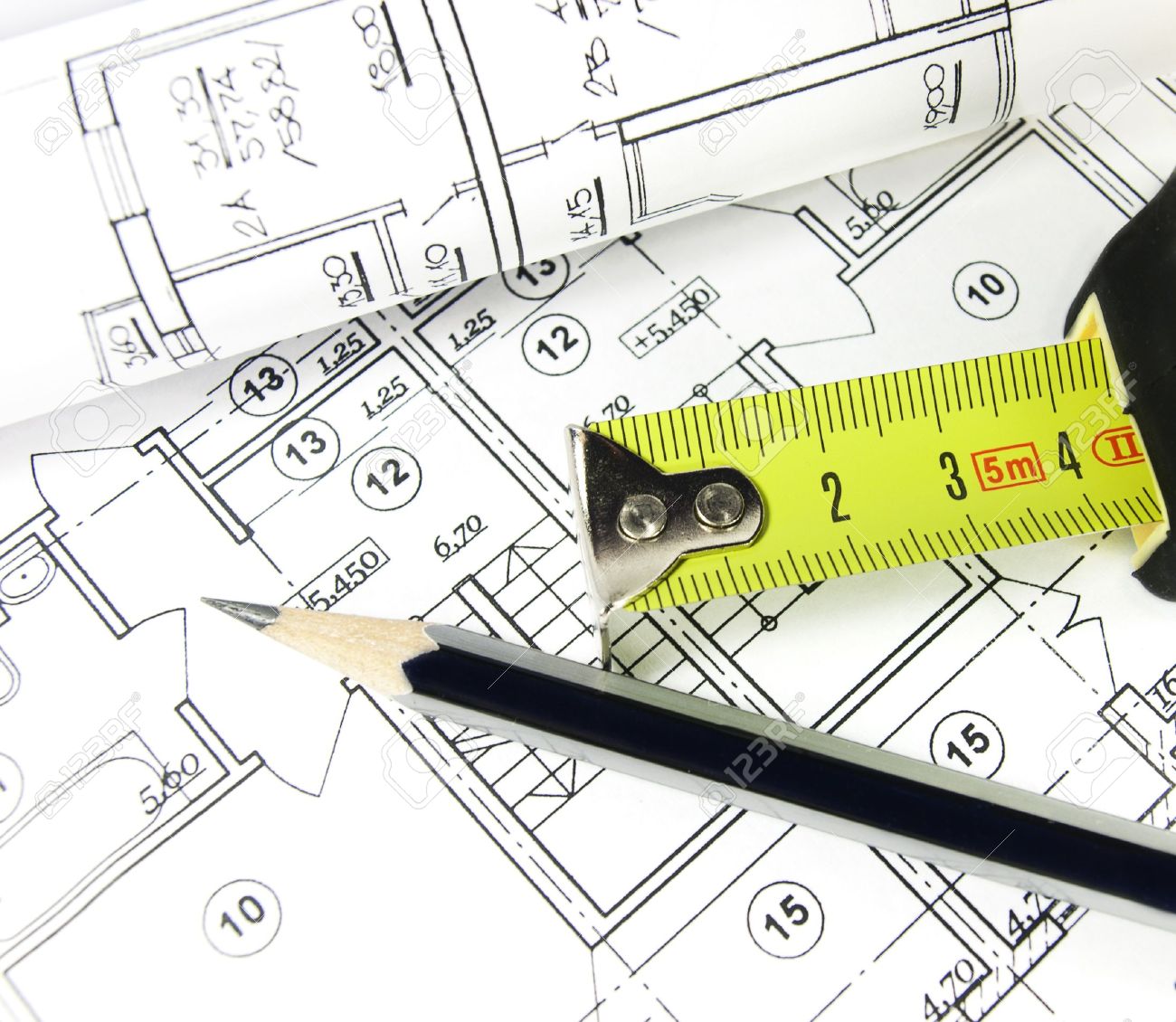 Plan de maison sur papier