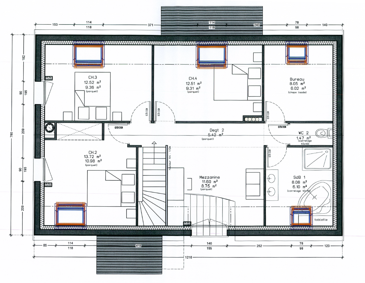Plan de maison plein pied trecobat