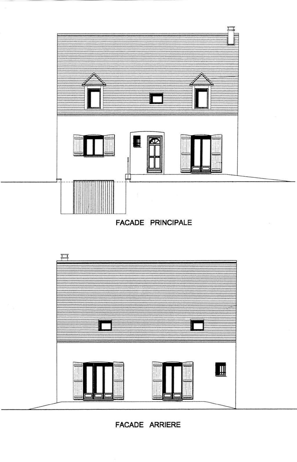 Plan de facade maison