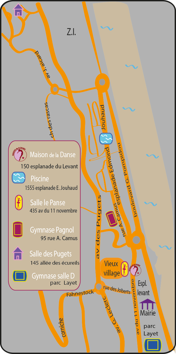 Plan salle maison de la danse