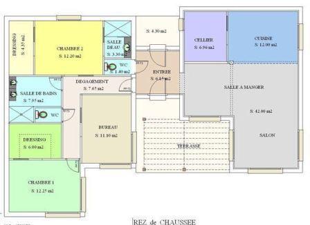 Plan de maison jour et nuit