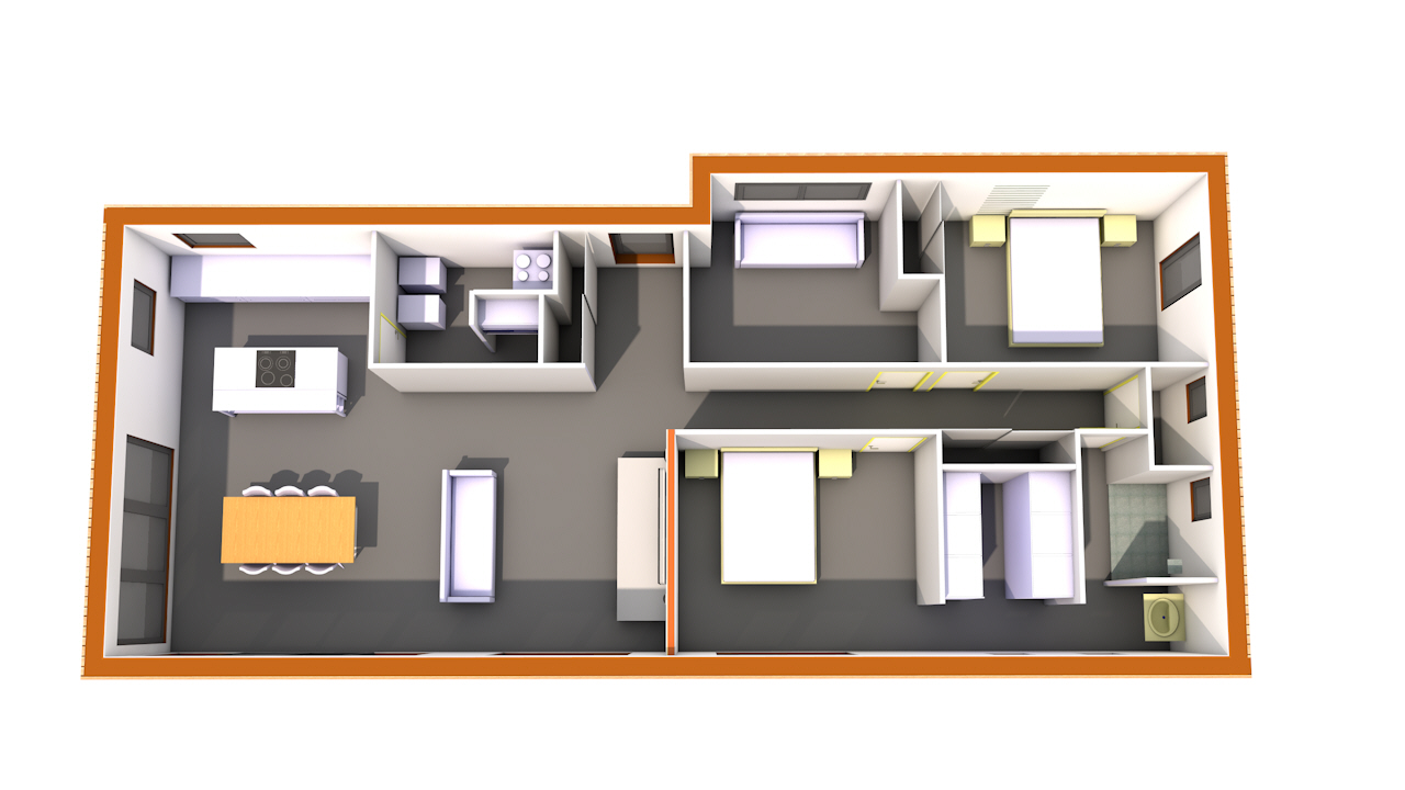 Plan de maison passive en bois