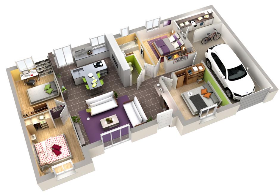 Idée de plan de maison interieur