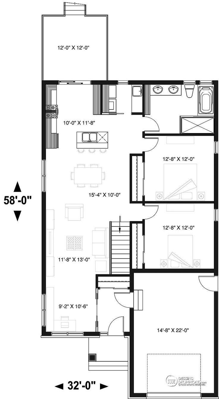 Plan de maison 10x15