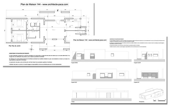 Plan de maison avec pan coupé