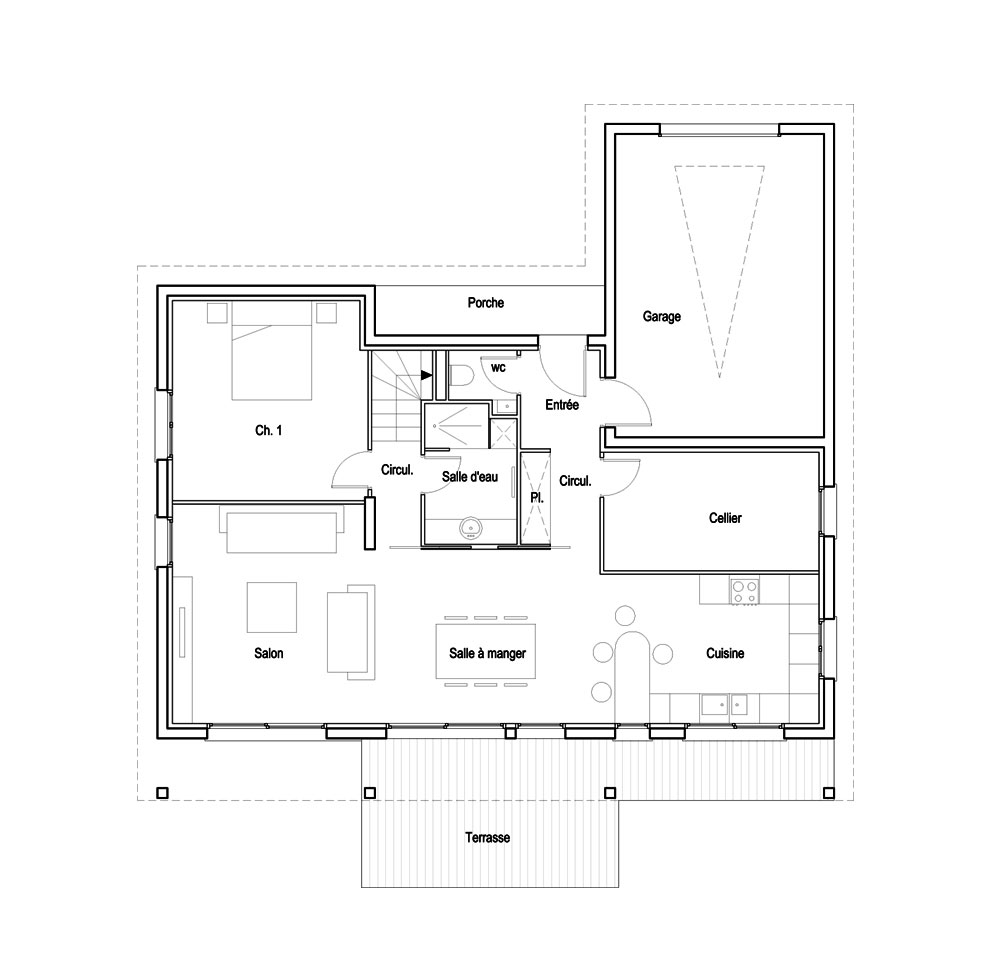 Plan maison de 170m2