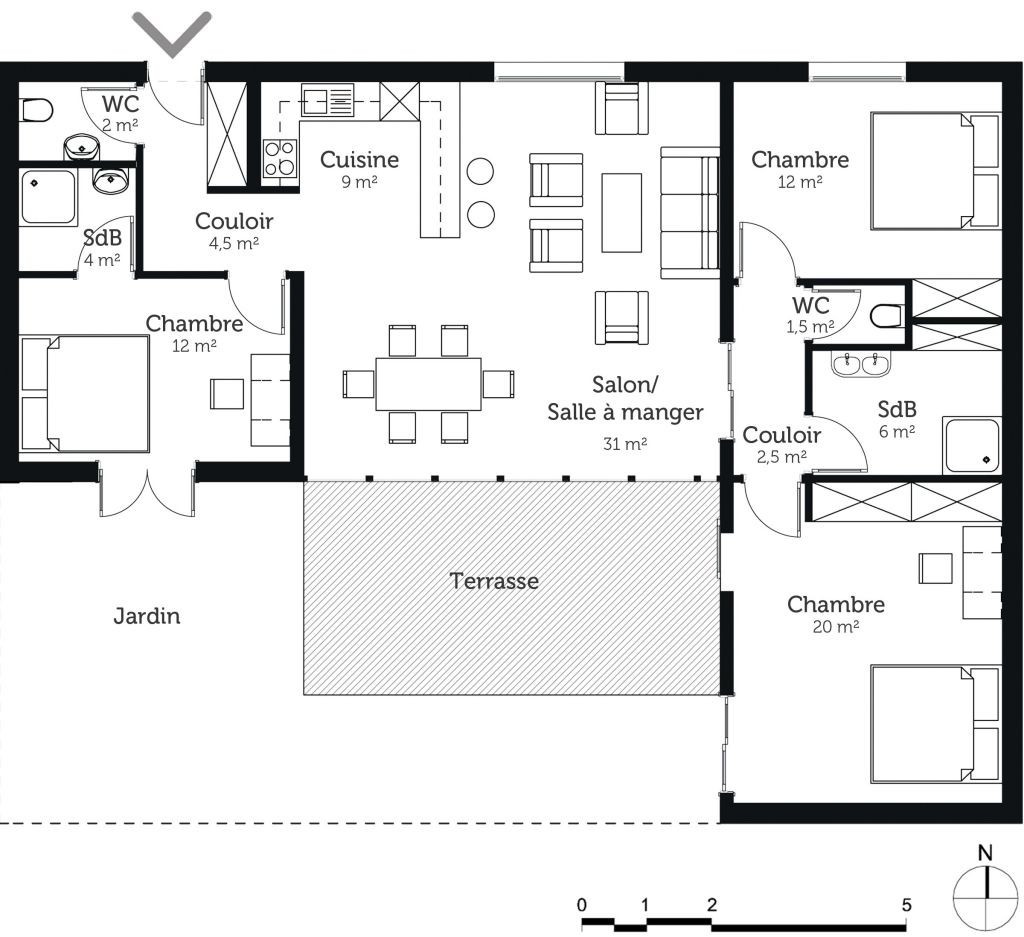 Plan de maison m2