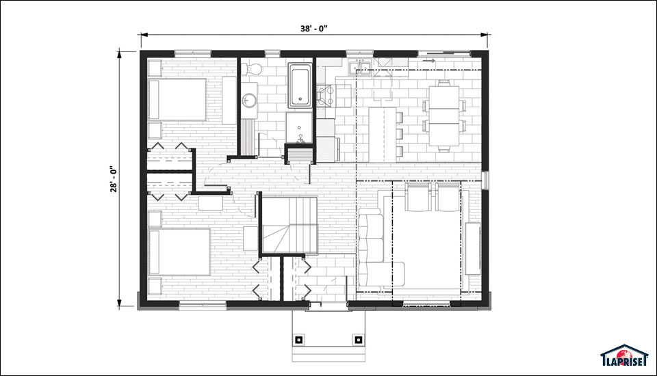 Plan 2 d de maison