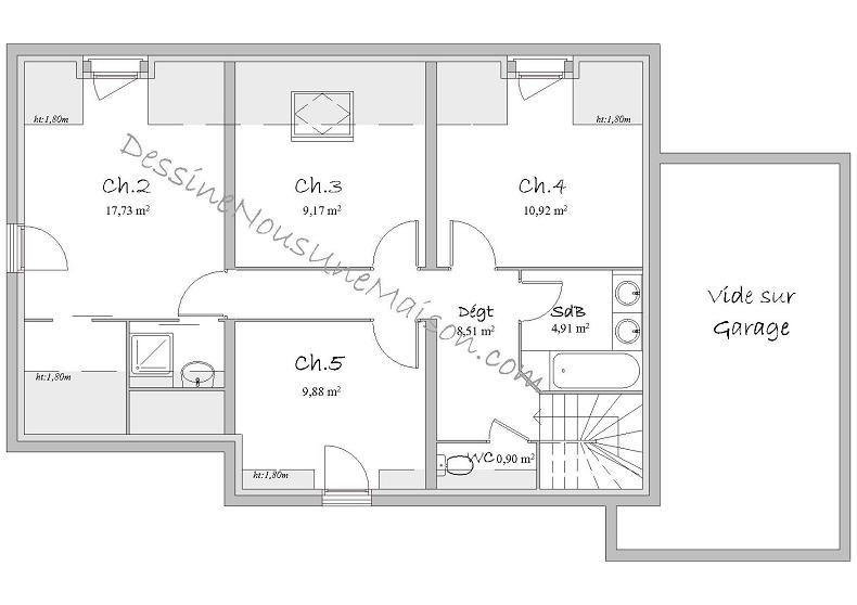 Plan de maison s+5