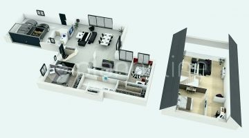 Plan maison 3d 5 chambres