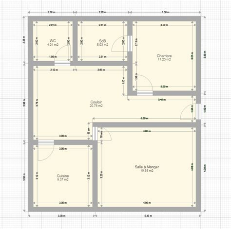 Plan de maison 5 pieces