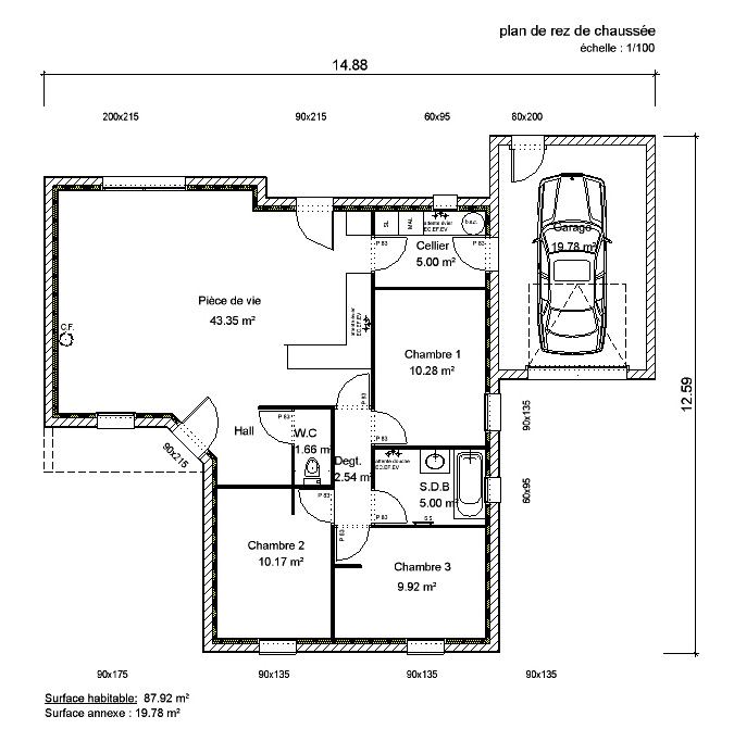 Plan De Maison 5 Pi ces Id es De Travaux plan-de-maison-5-pi-ces-id-es-de-travaux