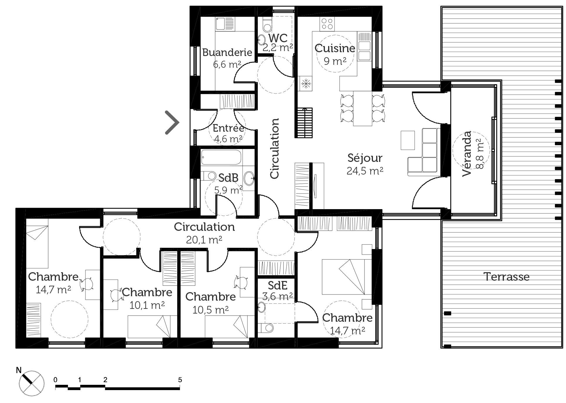 Plan maison architecte 6 chambres - Idées de travaux