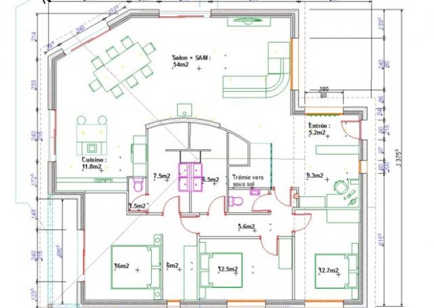 Plan de maison autocad gratuit - Idées de travaux