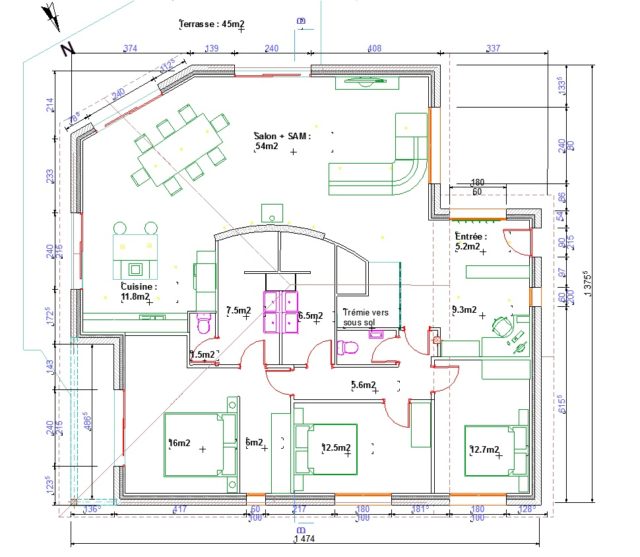 Plan maison 3d open source