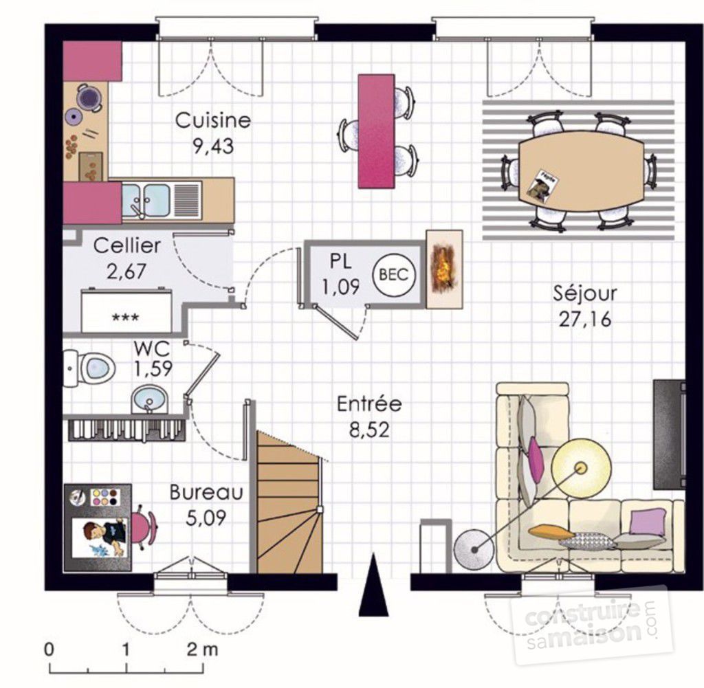 Plan de maison à completer