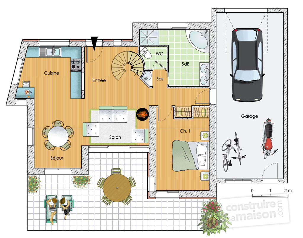 Plan de maison vacances