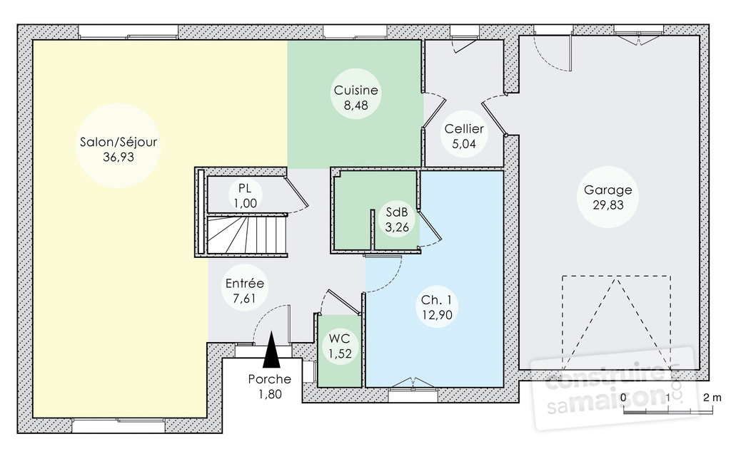 Plan de maison 140 m²