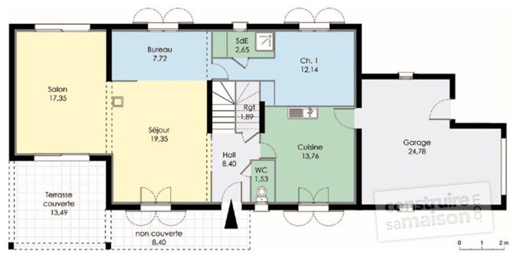 Plan de maison sud