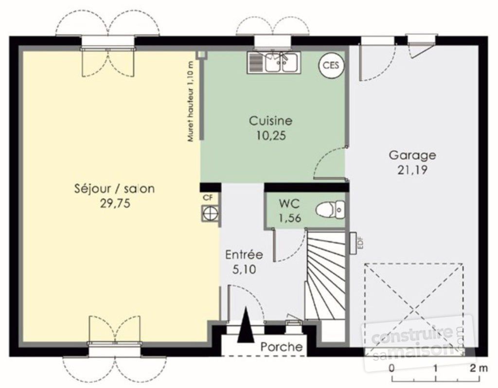 Plan maison rez de chaussée et etage