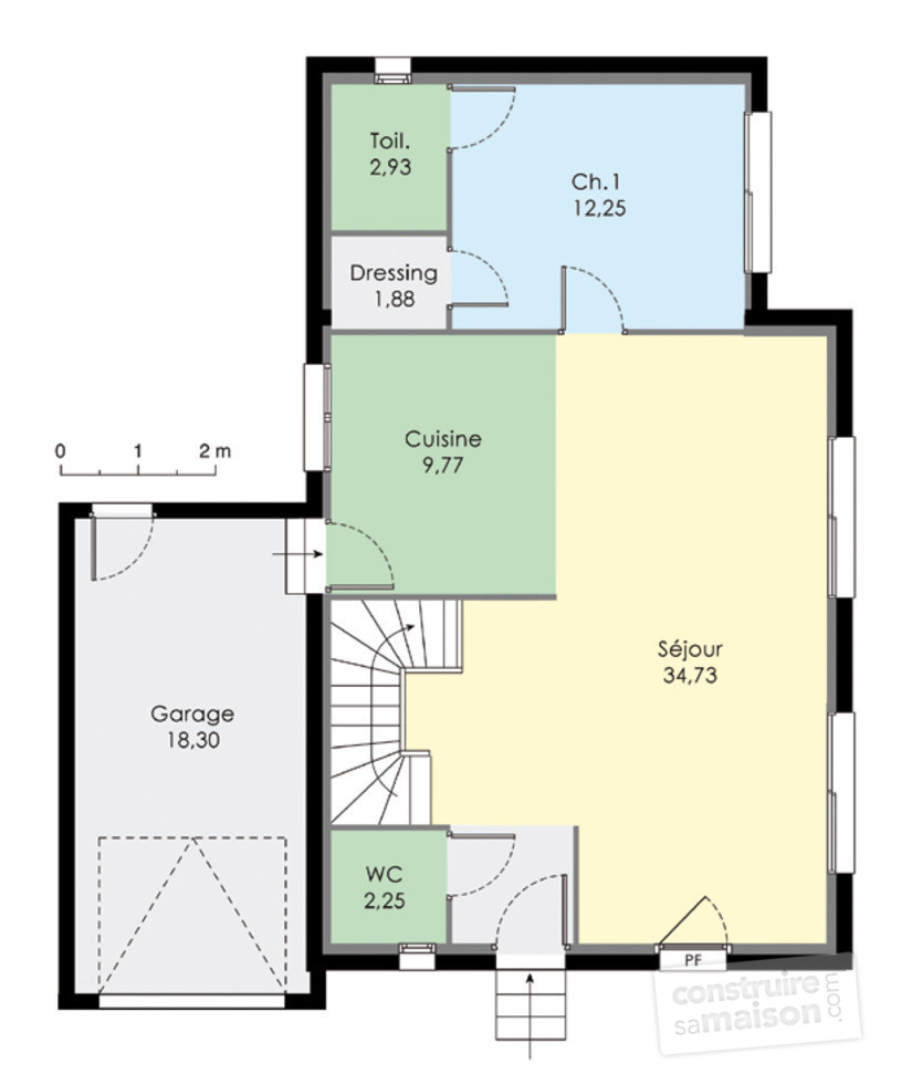Plan maison rez de chaussée et etage